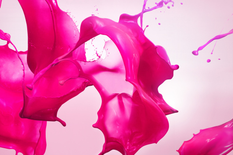 Screenshot №1 pro téma Pink Paint 480x320