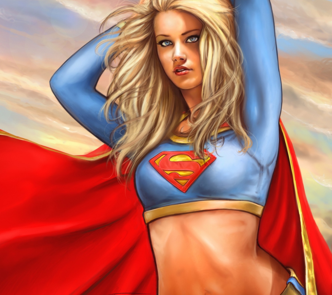 Das Marvel Supergirl DC Comics Wallpaper 1080x960
