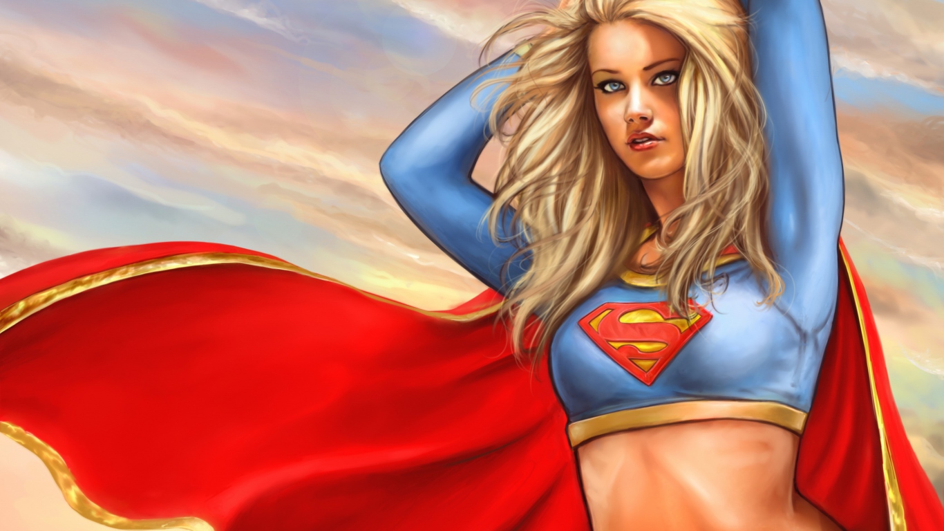 Fondo de pantalla Marvel Supergirl DC Comics 1366x768