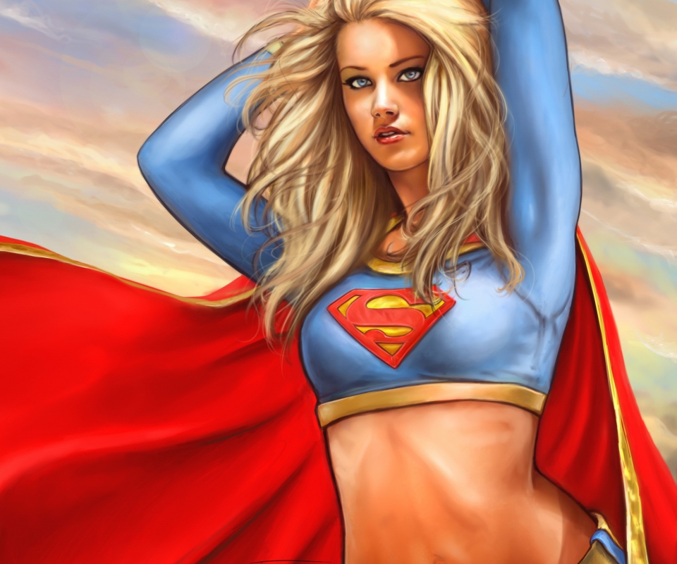 Das Marvel Supergirl DC Comics Wallpaper 960x800