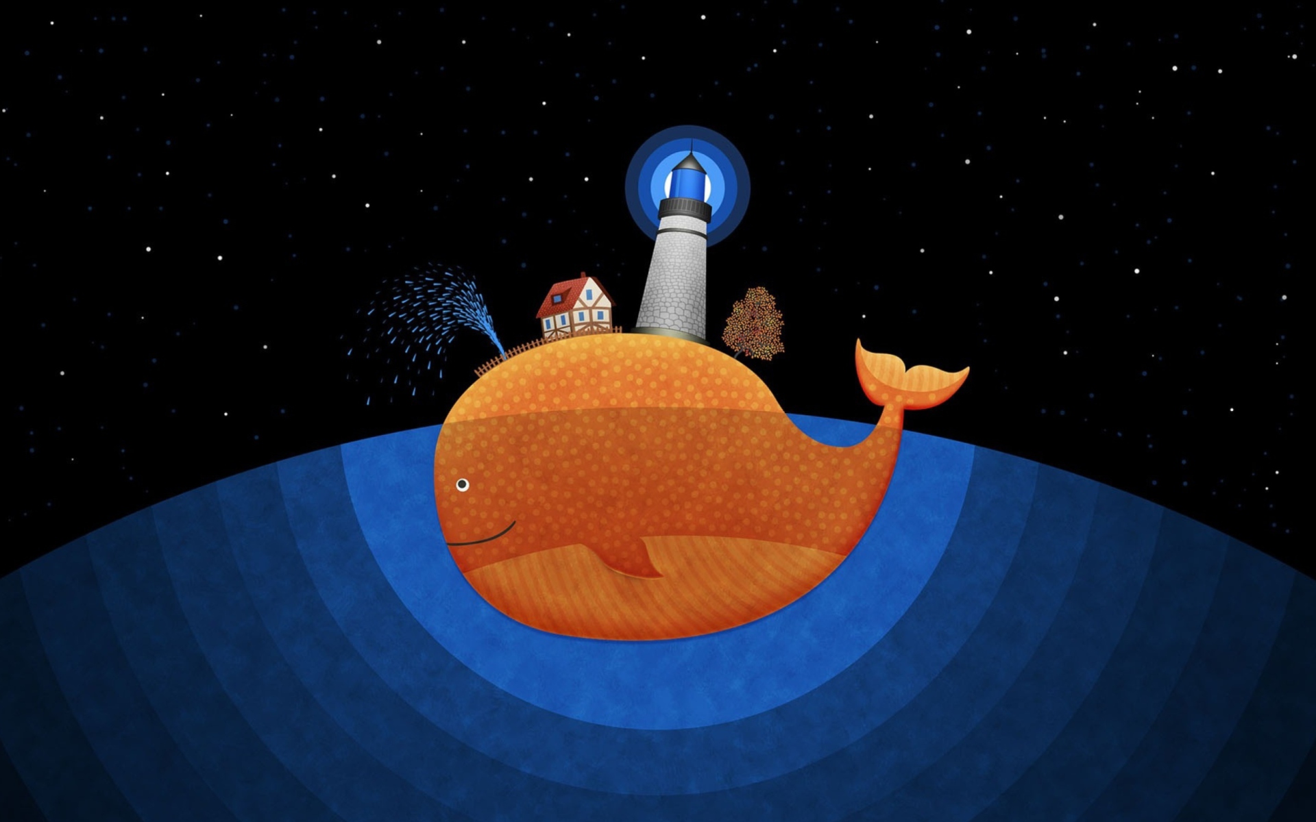 Screenshot №1 pro téma Happy Whale 1920x1200