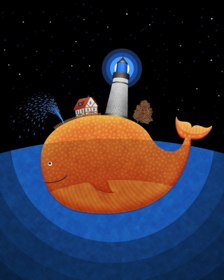 Happy Whale - Obrázkek zdarma pro 132x176