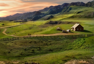 Little House In Mountains - Obrázkek zdarma pro Samsung Galaxy Nexus
