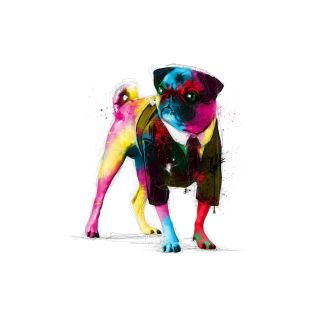 Dog In Suit Illustration sfondi gratuiti per iPad mini 2