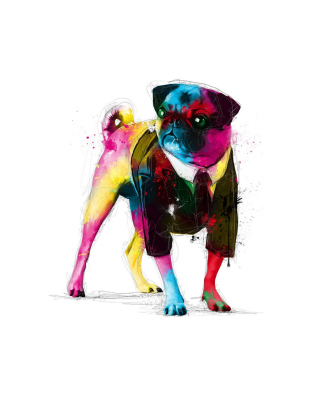 Dog In Suit Illustration - Obrázkek zdarma pro 132x176