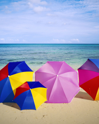 Umbrellas On The Beach - Obrázkek zdarma pro Nokia C-Series