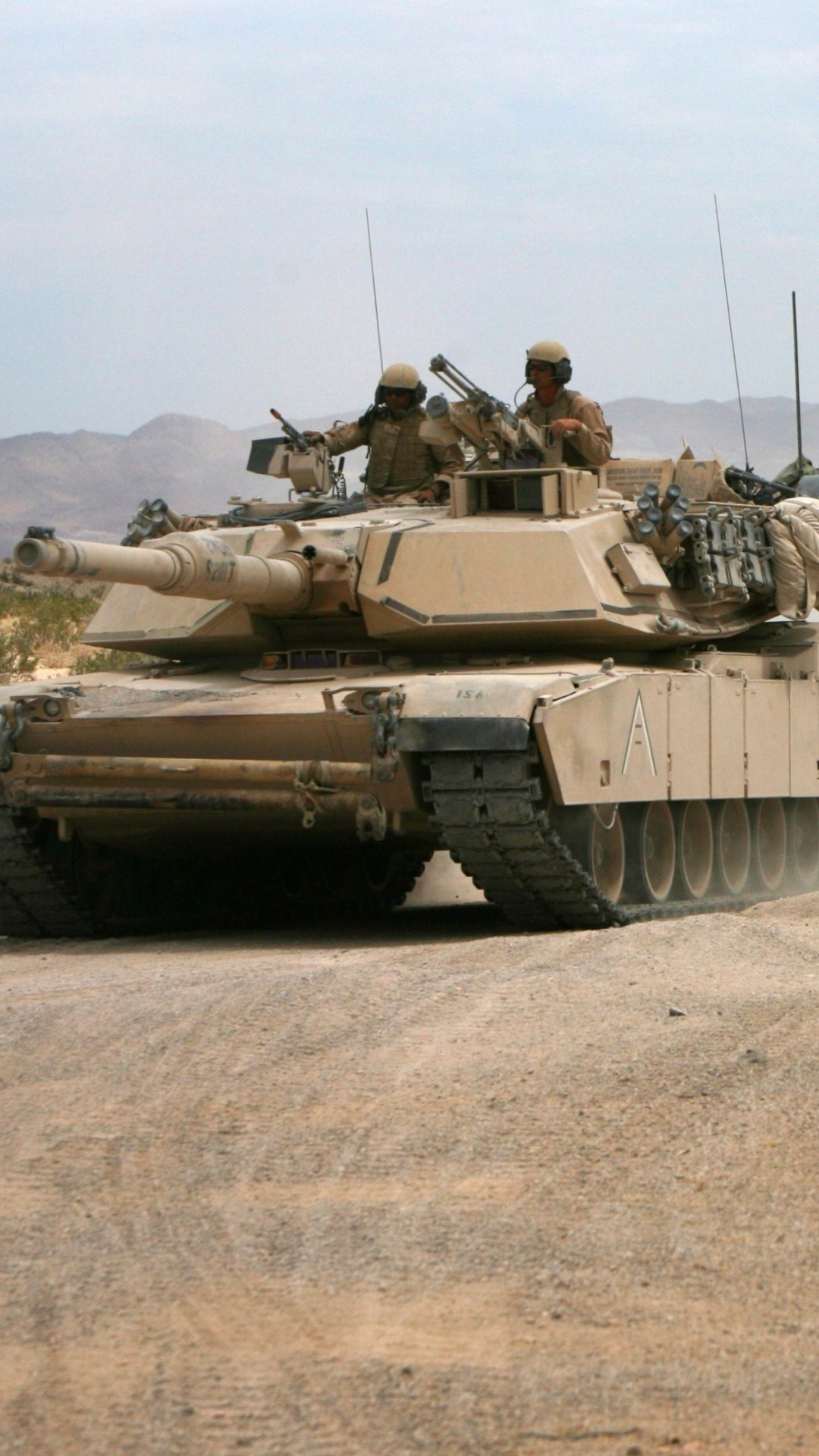 Обои United States Marine Corps on Tanks 1080x1920