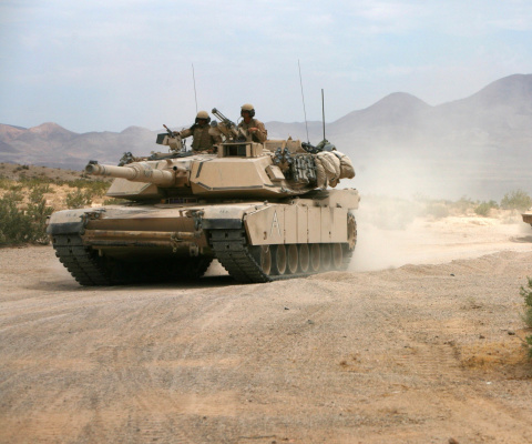 Обои United States Marine Corps on Tanks 480x400