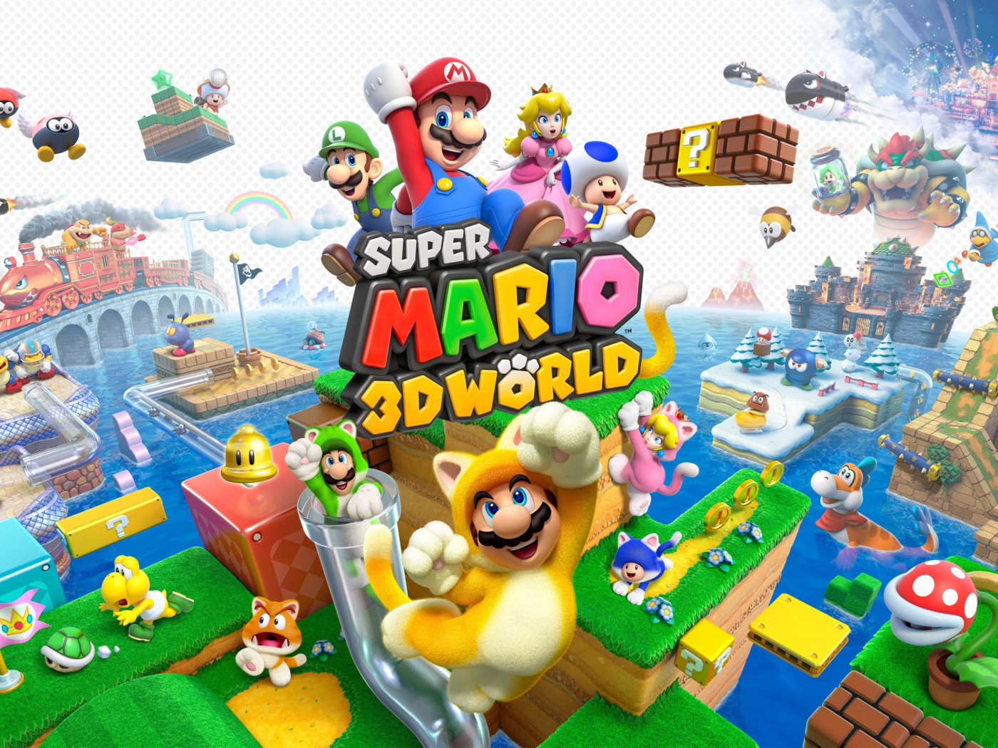 Screenshot №1 pro téma Super Mario 3D World 1400x1050