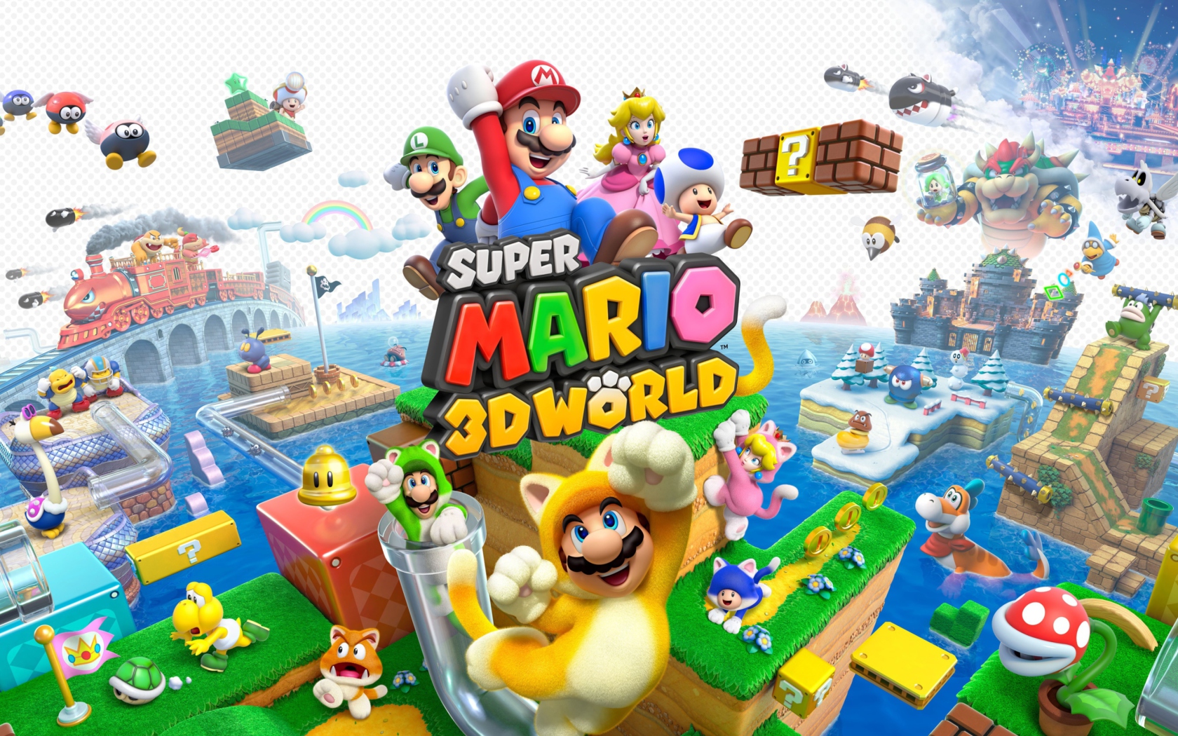 Das Super Mario 3D World Wallpaper 1680x1050