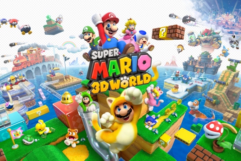 Das Super Mario 3D World Wallpaper 480x320