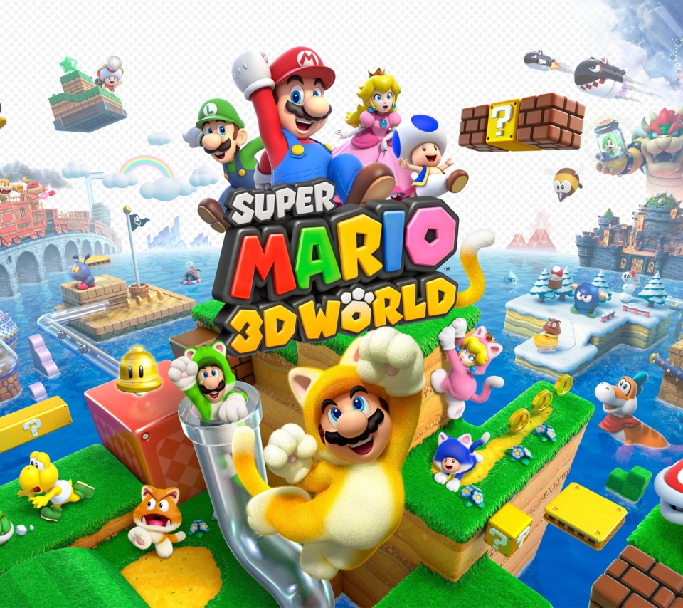 Das Super Mario 3D World Wallpaper 960x854