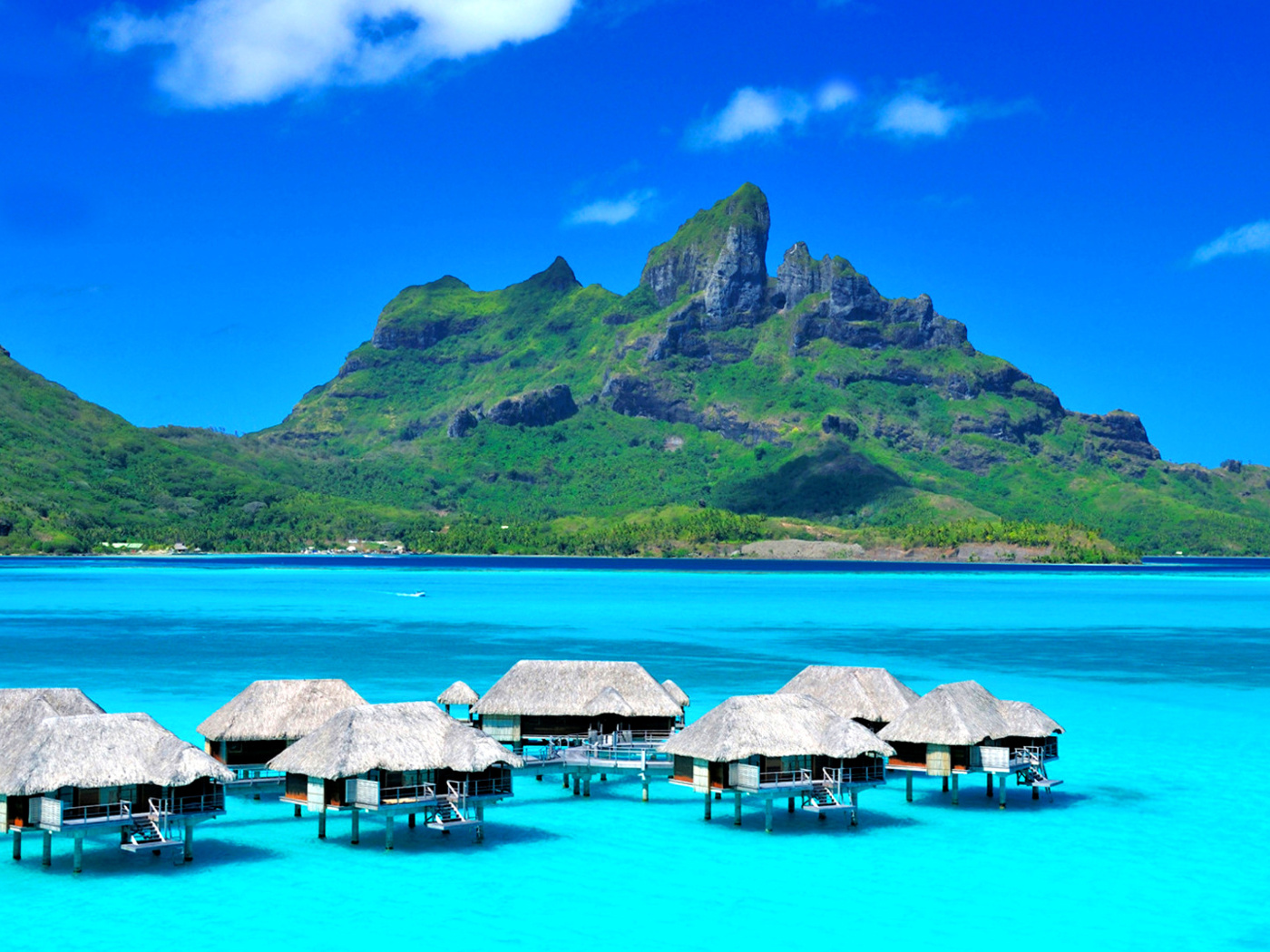 Screenshot №1 pro téma Bora Bora Overwater Bungalow Hotel 1400x1050