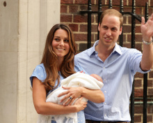 Обои Royal Family Kate Middleton and William Prince 220x176