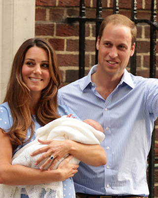 Royal Family Kate Middleton and William Prince - Obrázkek zdarma pro Nokia Asha 305