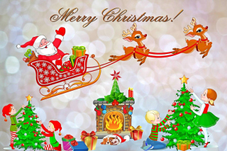 Kostenloses Merry Xmas Card Wallpaper für Android, iPhone und iPad