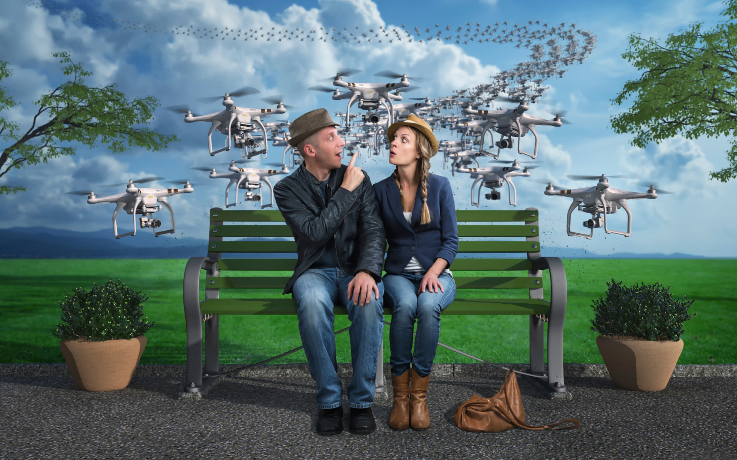 Das Quadcopters spies Wallpaper 2560x1600