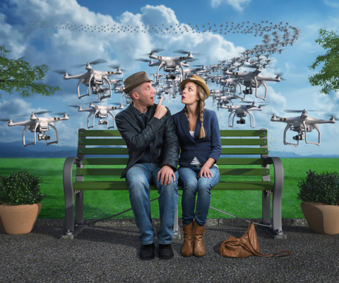 Das Quadcopters spies Wallpaper 480x400