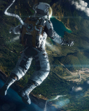 Das Astronaut In Space Wallpaper 128x160