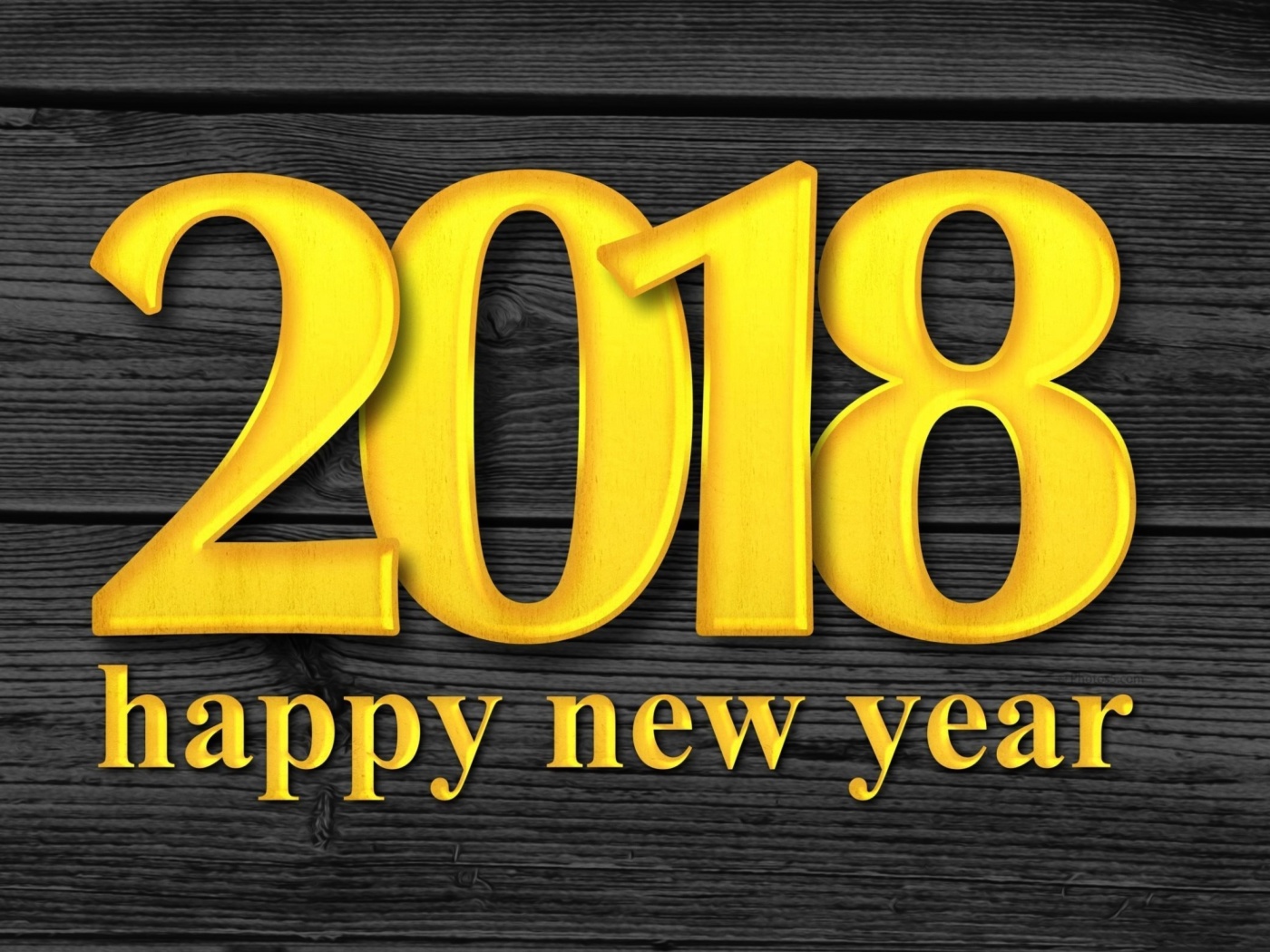 Screenshot №1 pro téma 2018 New Year Wooden Texture 1400x1050