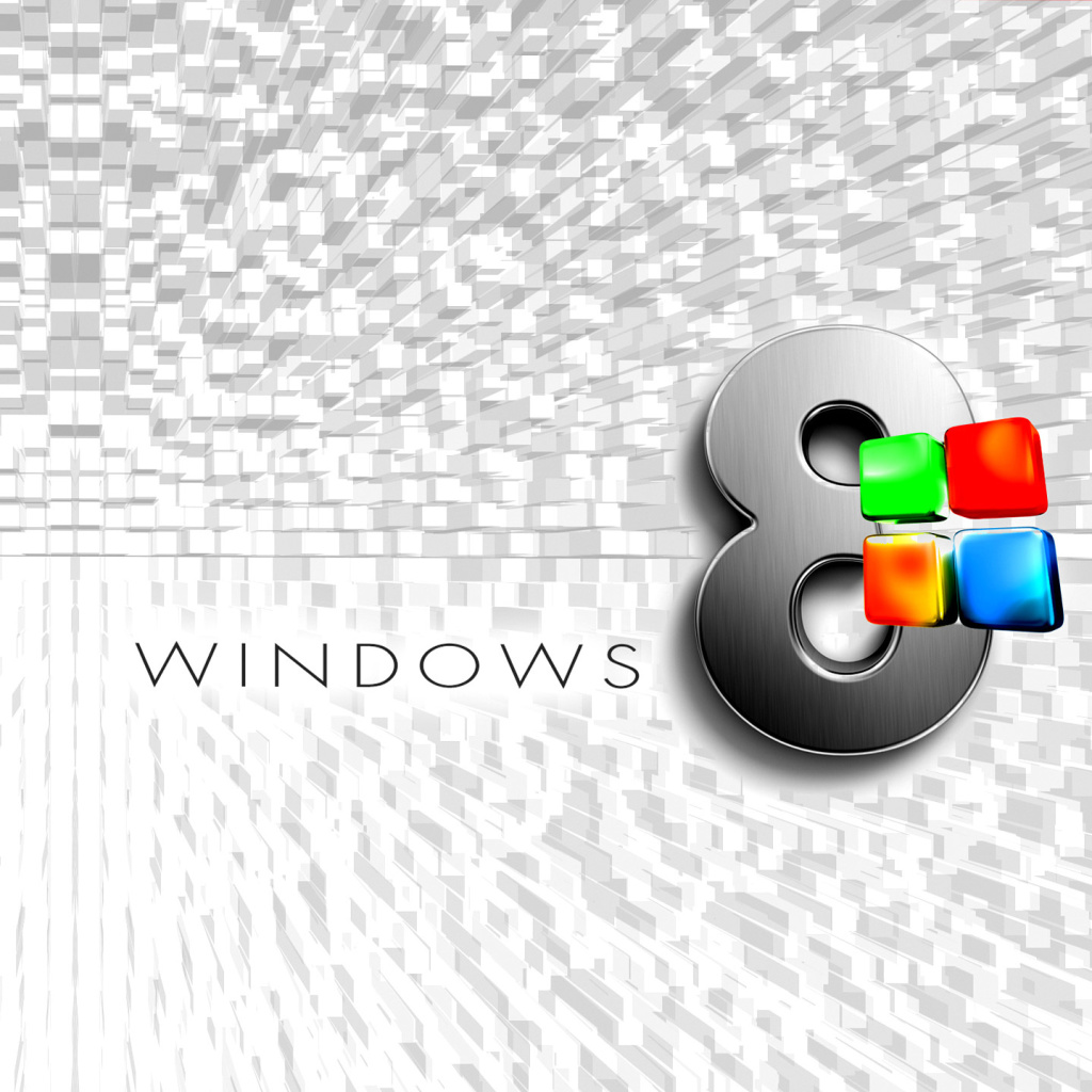 Fondo de pantalla Windows 8 Logo Wallpaper 1024x1024