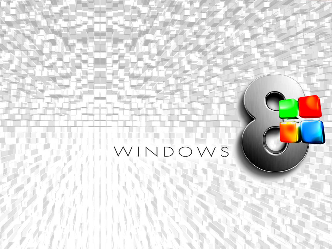 Screenshot №1 pro téma Windows 8 Logo Wallpaper 1152x864