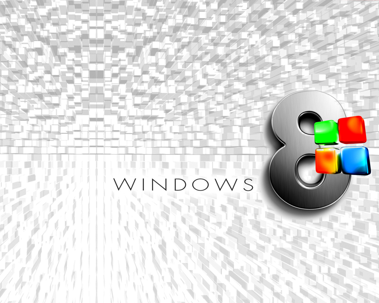 Screenshot №1 pro téma Windows 8 Logo Wallpaper 1280x1024