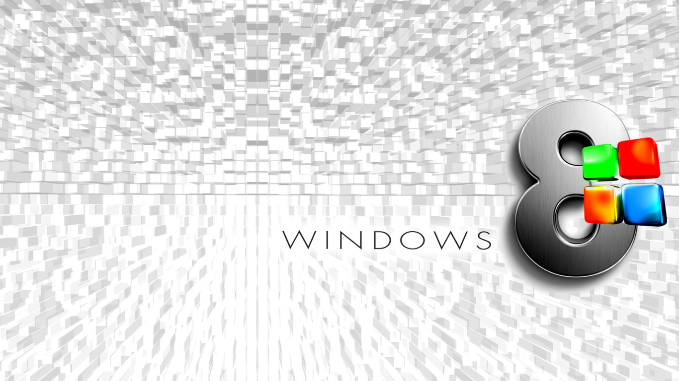 Fondo de pantalla Windows 8 Logo Wallpaper 1366x768