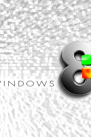 Обои Windows 8 Logo Wallpaper 320x480