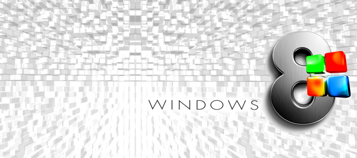 Fondo de pantalla Windows 8 Logo Wallpaper 720x320