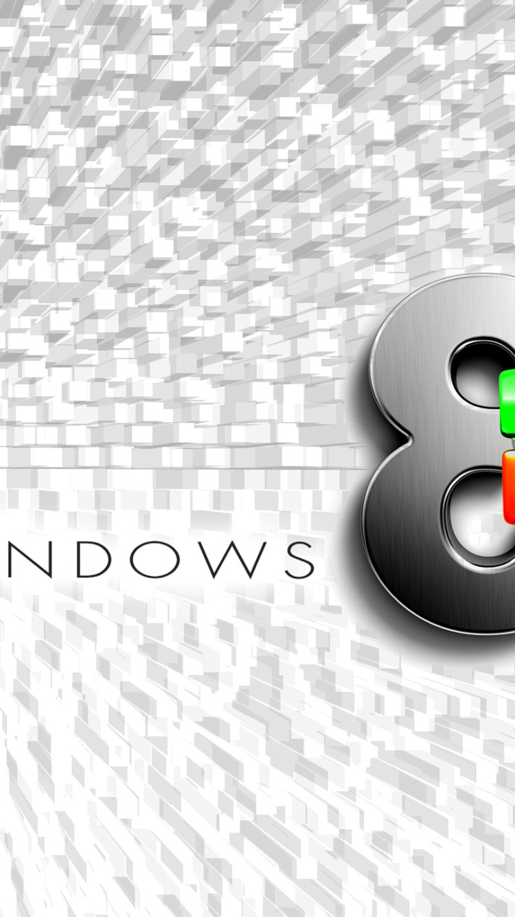 Screenshot №1 pro téma Windows 8 Logo Wallpaper 750x1334