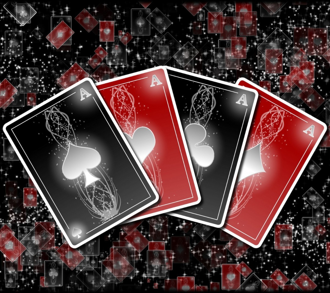 Das Poker cards Wallpaper 1080x960