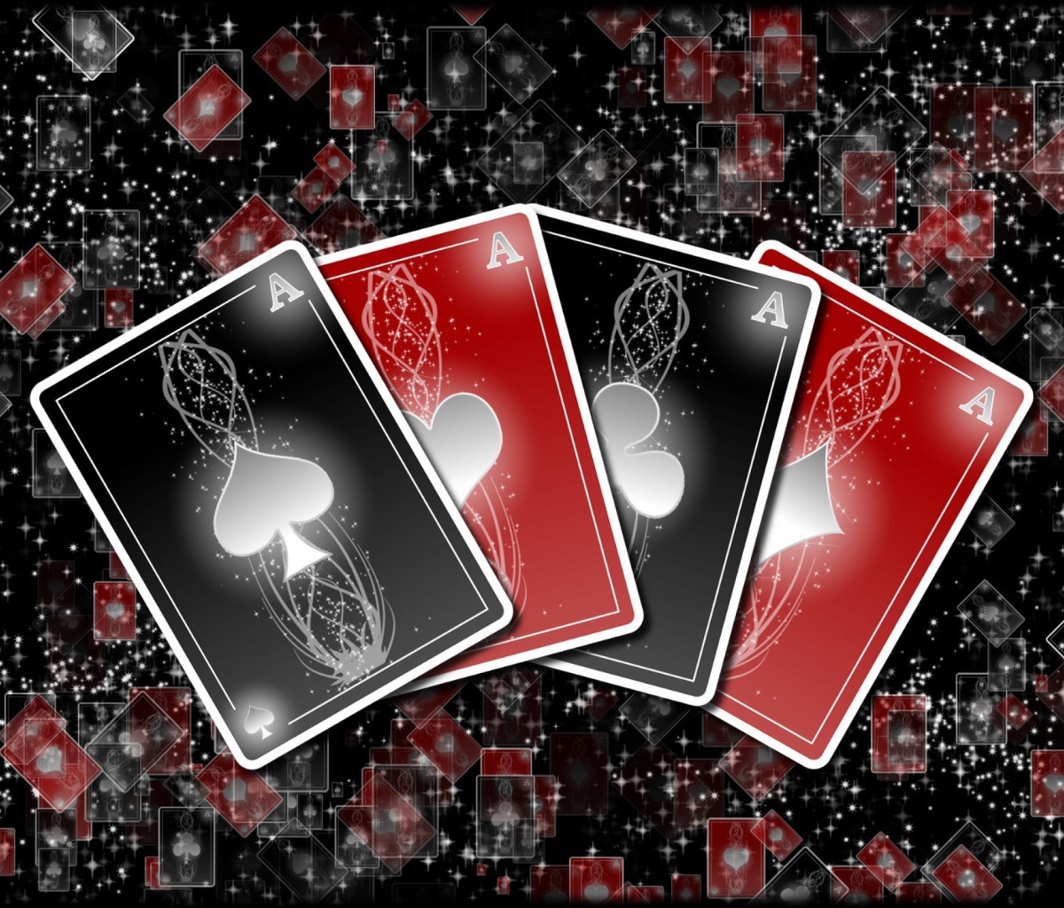 Обои Poker cards 1200x1024