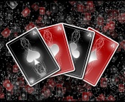 Poker cards wallpaper 176x144