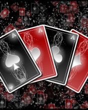 Das Poker cards Wallpaper 176x220