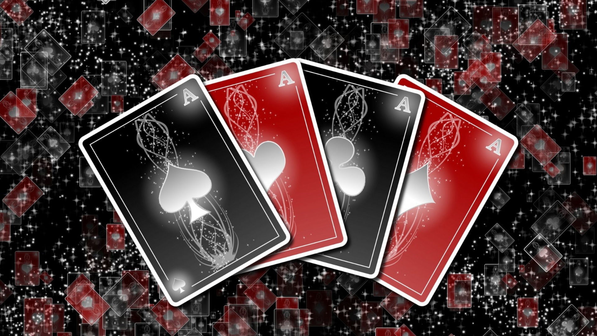 Обои Poker cards 1920x1080