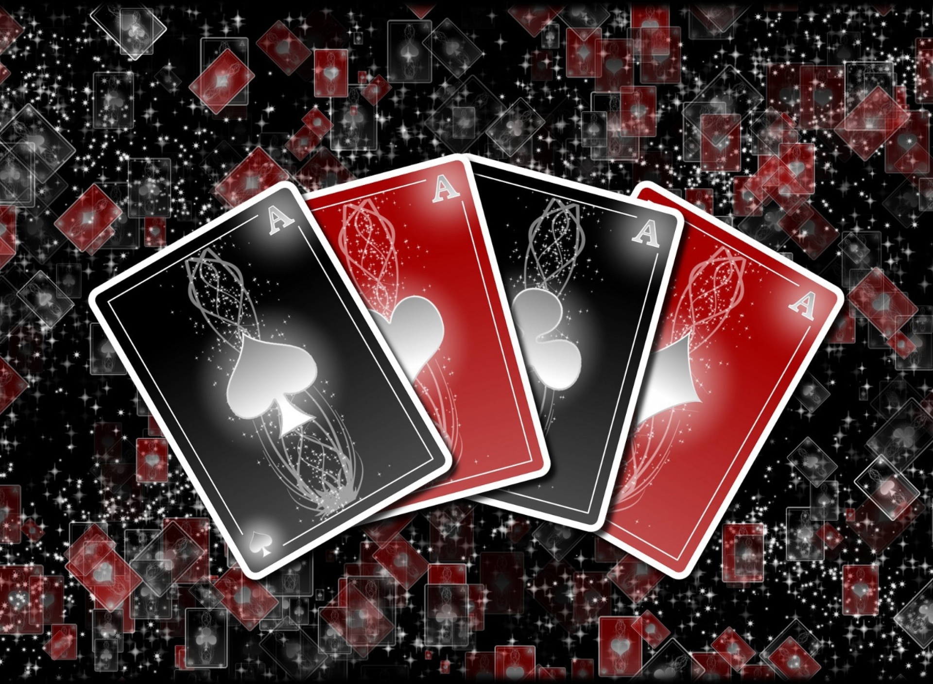 Fondo de pantalla Poker cards 1920x1408