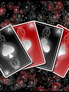 Das Poker cards Wallpaper 240x320