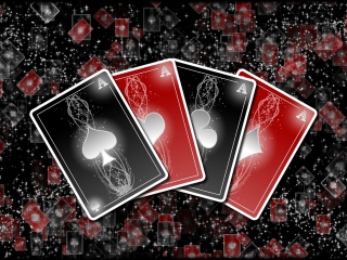 Poker cards wallpaper 320x240