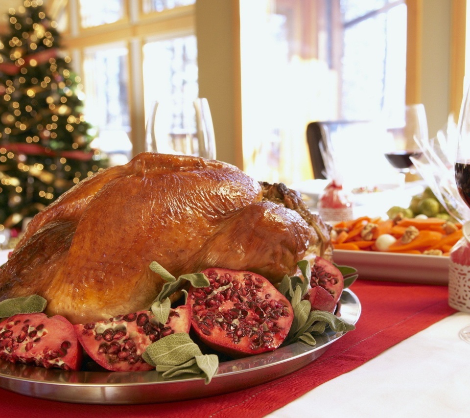 Das Turkey on Thanksgiving Day Wallpaper 960x854