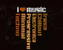 Fondo de pantalla I Love Music 220x176