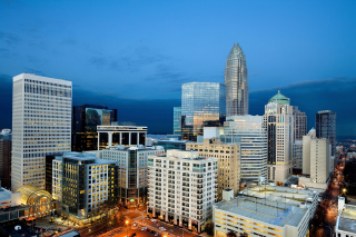 Charlotte Cityscape Wallpaper for Android, iPhone and iPad