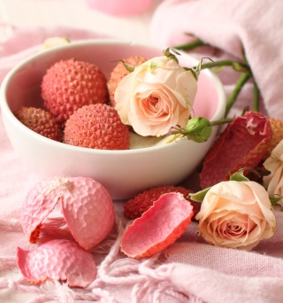 Pink Roses And Petals - Obrázkek zdarma pro 128x128