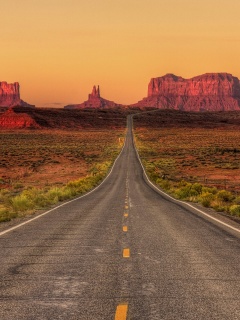 Обои Monument Valley in Arizona 240x320