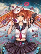Anime Ginger Girl wallpaper 132x176