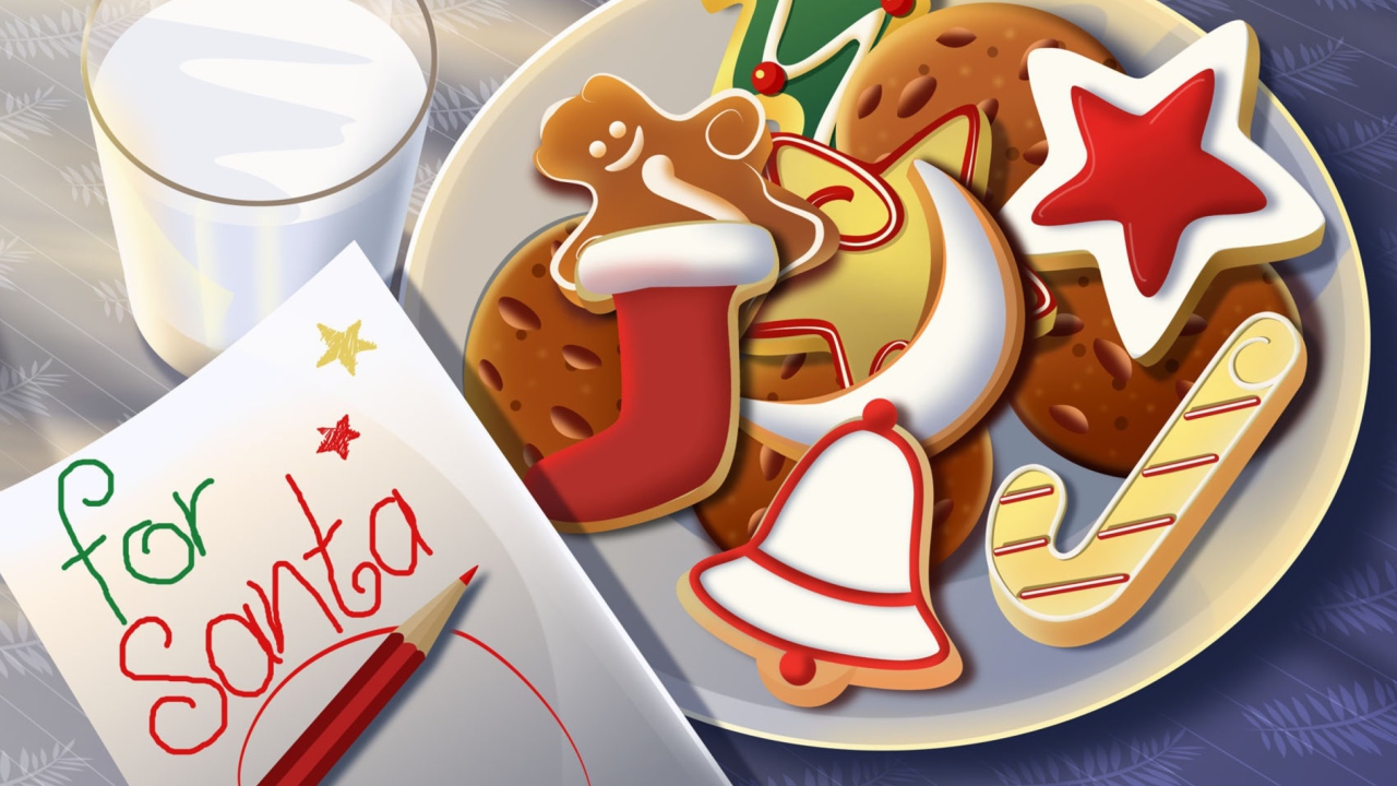 Sweets For Santa wallpaper 1280x720