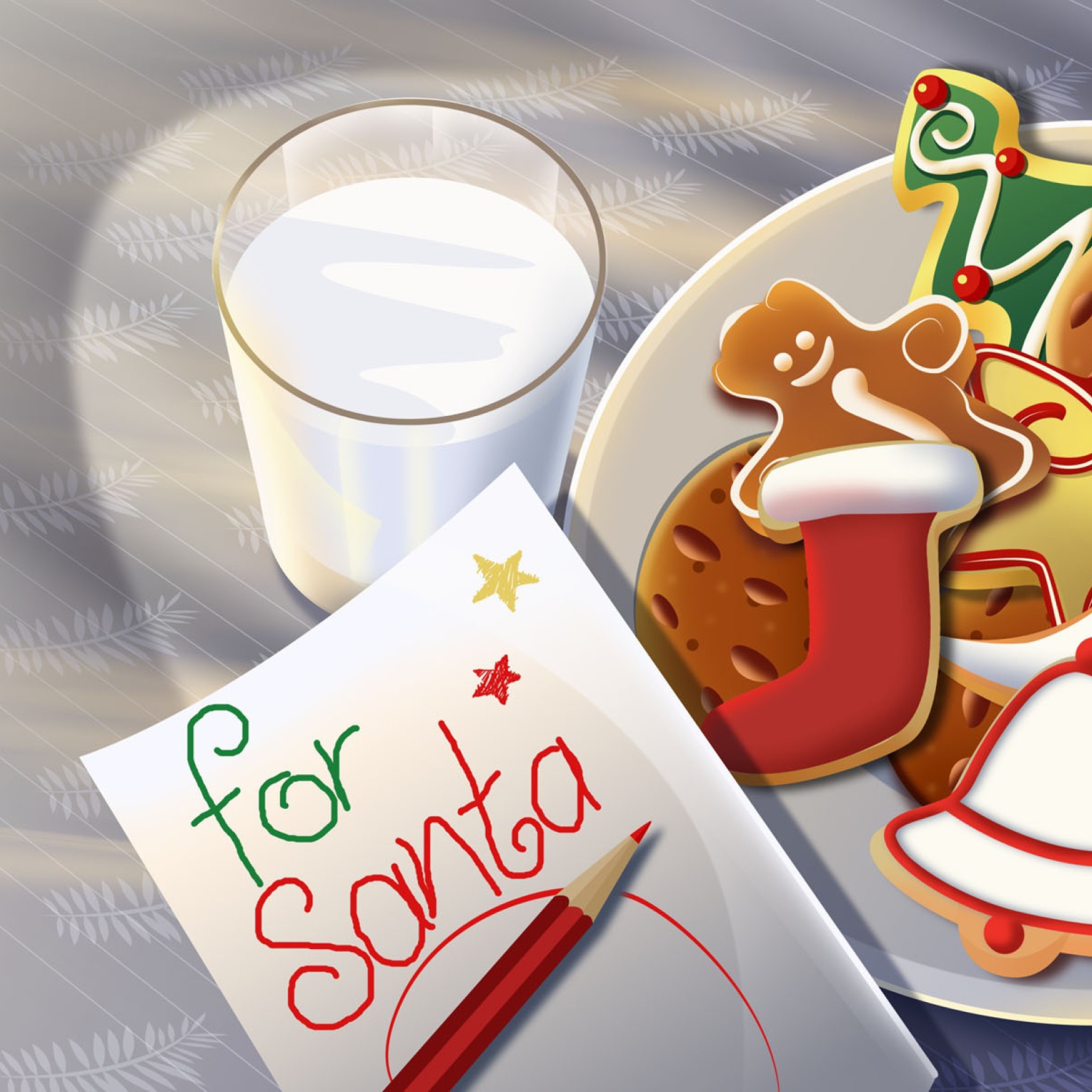 Fondo de pantalla Sweets For Santa 2048x2048