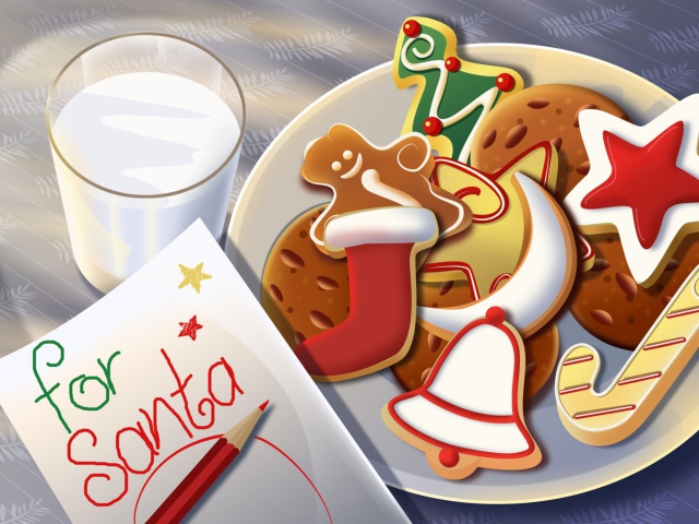 Sweets For Santa wallpaper 640x480