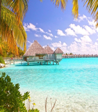 Blue Lagoon Island - Bahamas - Obrázkek zdarma pro iPhone 4