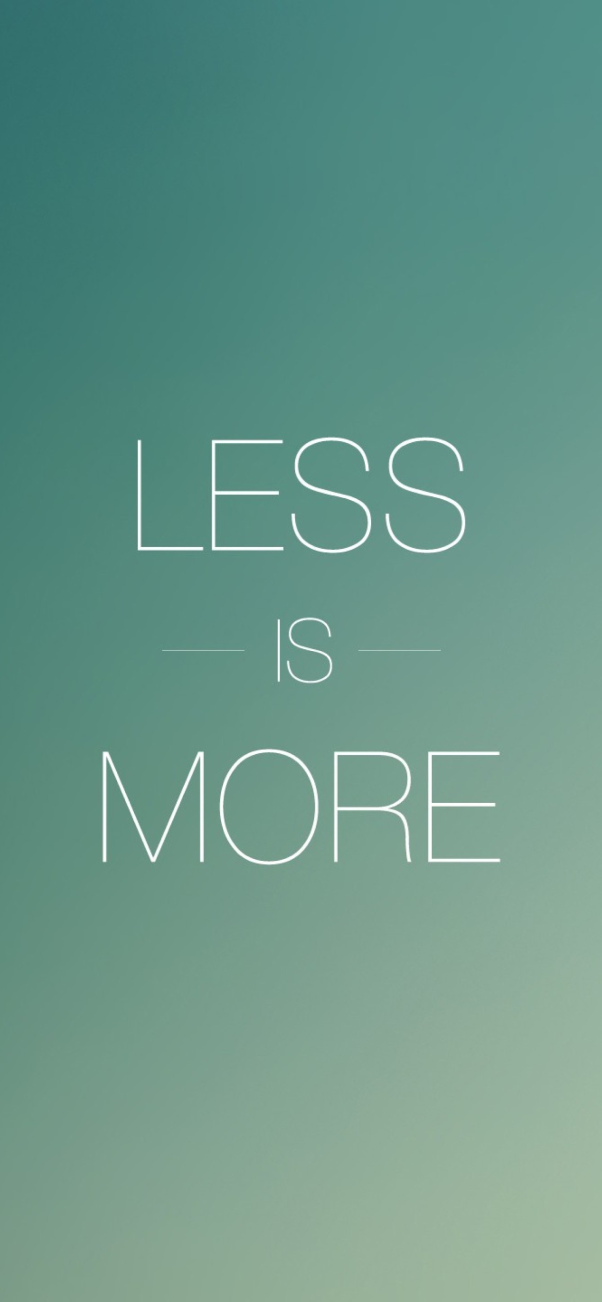 Less Is More wallpaper 1170x2532